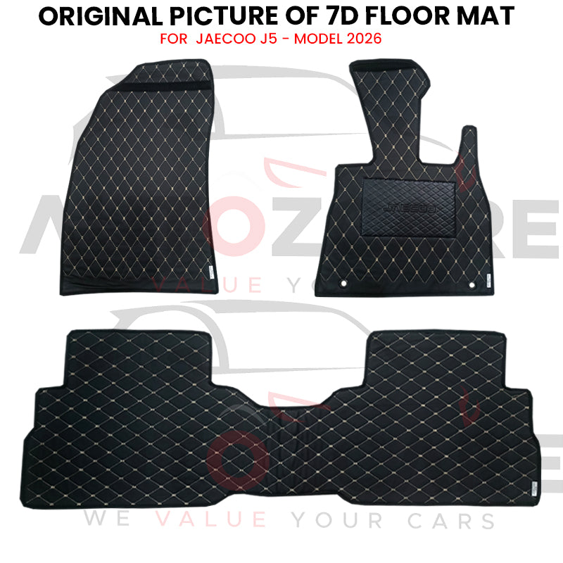 Jaecoo J5 7D Floor Mat (Flat Style) 3PCS - Model 2026