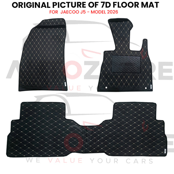 Jaecoo J5 7D Floor Mat (Flat Style) 3PCS - Model 2026