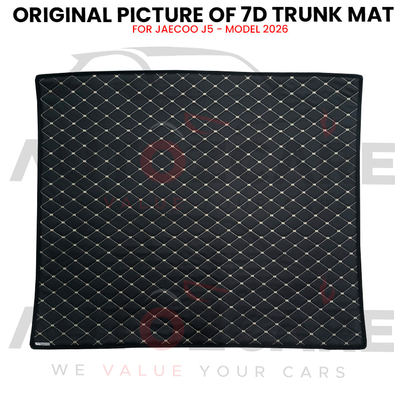 Jaecoo J5 7D Custom Car Trunk Mat - Model 2026