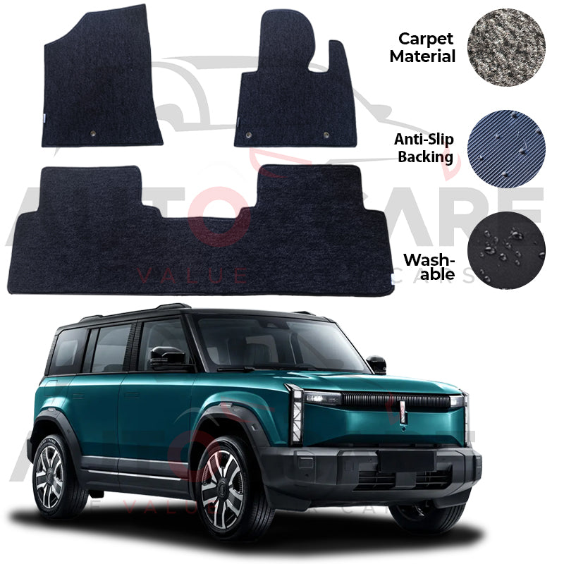 Jaecoo J6 Genuine Fitting Carpet Floor Mat 3PCS - Model 2025