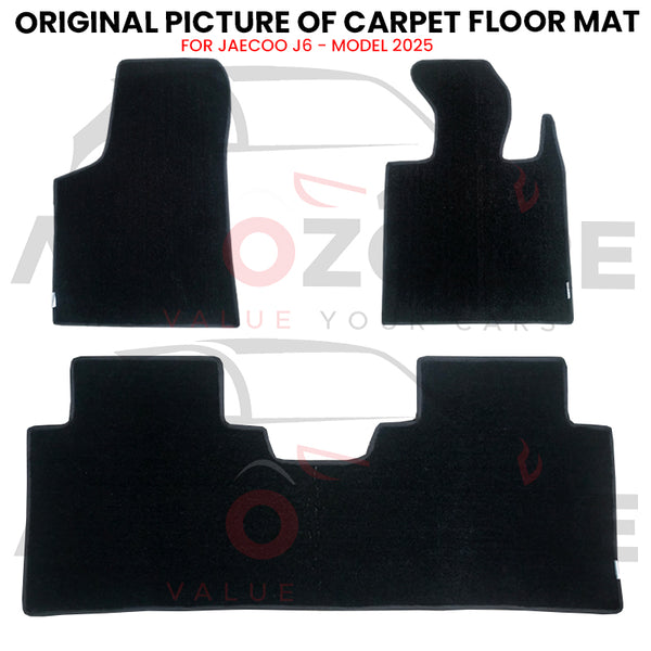 Jaecoo J6 Genuine Fitting Carpet Floor Mat 3PCS - Model 2025