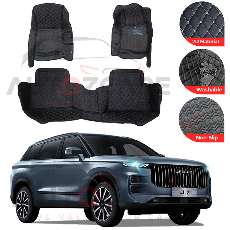Jaecoo J7 7D Floor Mat (Tray Style) 3PCS - Model 2025
