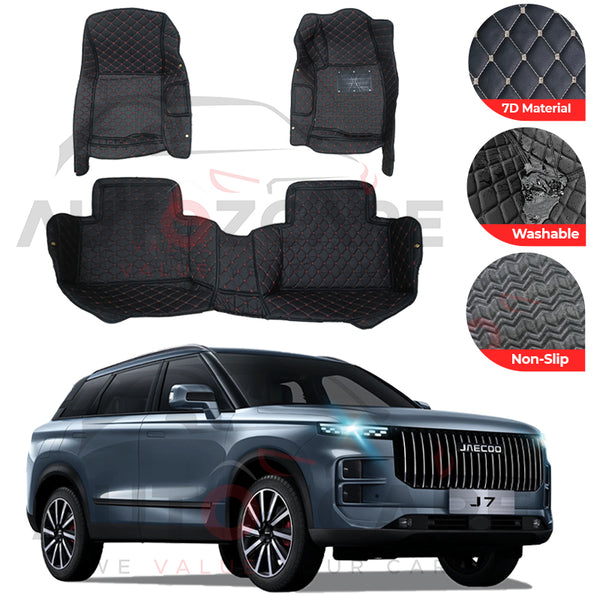 Jaecoo J7 7D Floor Mat (Tray Style) 3PCS - Model 2025