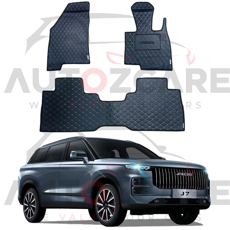 Jaecoo J7 7D Floor Mats (Flat Style) 3PCS - Model 2025