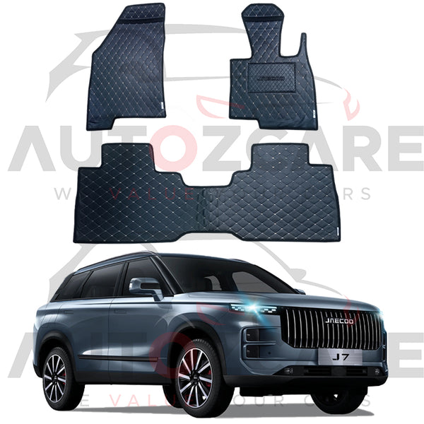 Jaecoo J7 7D Floor Mats (Flat Style) 3PCS - Model 2025