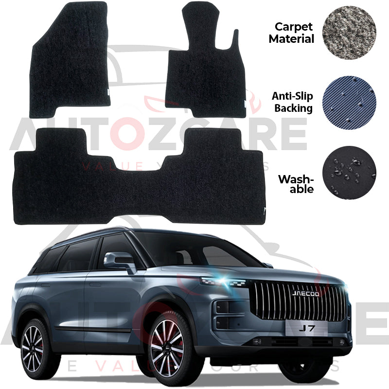 Jaecoo J7 Genuine Fitting Carpet Floor Mat 3PCS - Model 2025