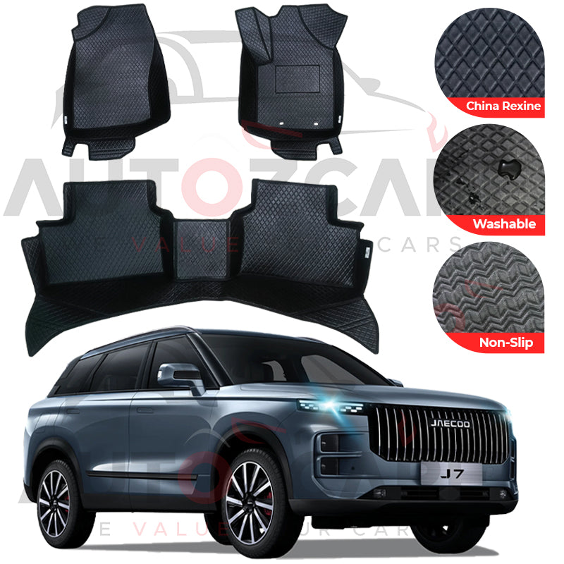 Jaecoo J7 China Rexine Floor Mat (Tray Style) 3PCS - Model 2025