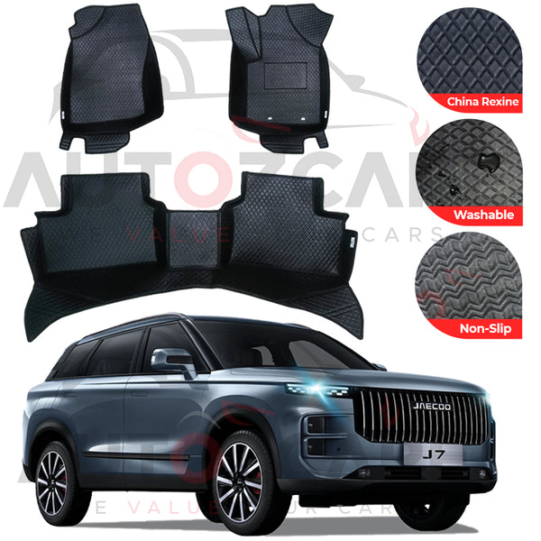Jaecoo J7 China Rexine Floor Mat (Tray Style) 3PCS - Model 2025