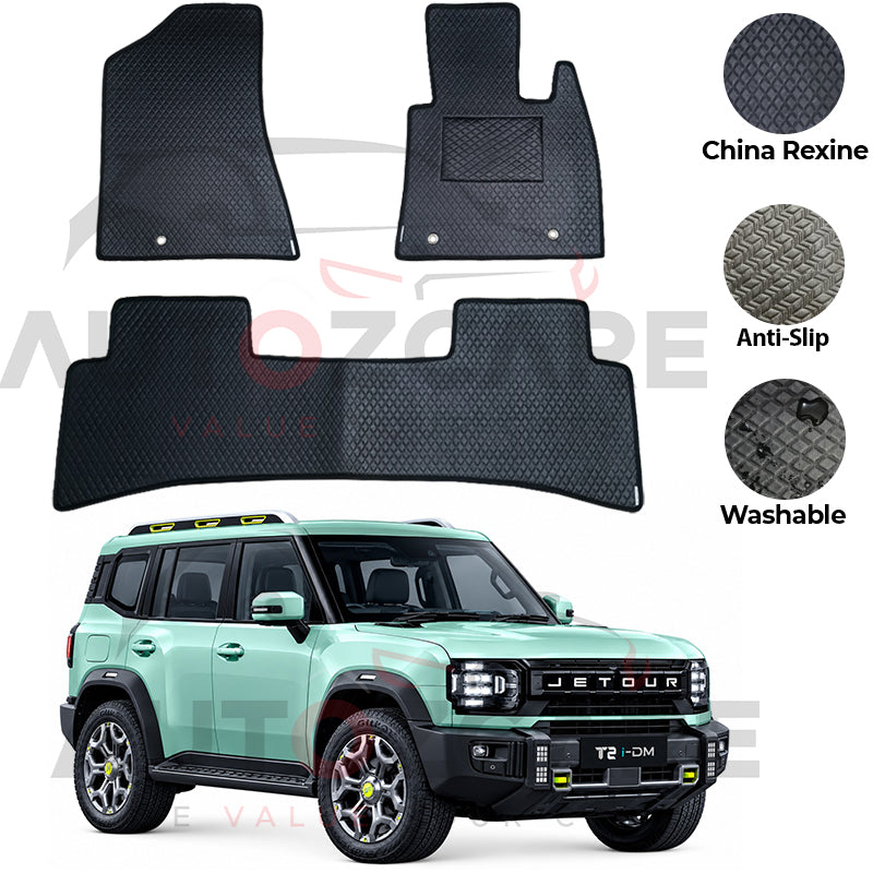 Jetour T2 China Rexine Floor Mat 3PCS - Model 2026