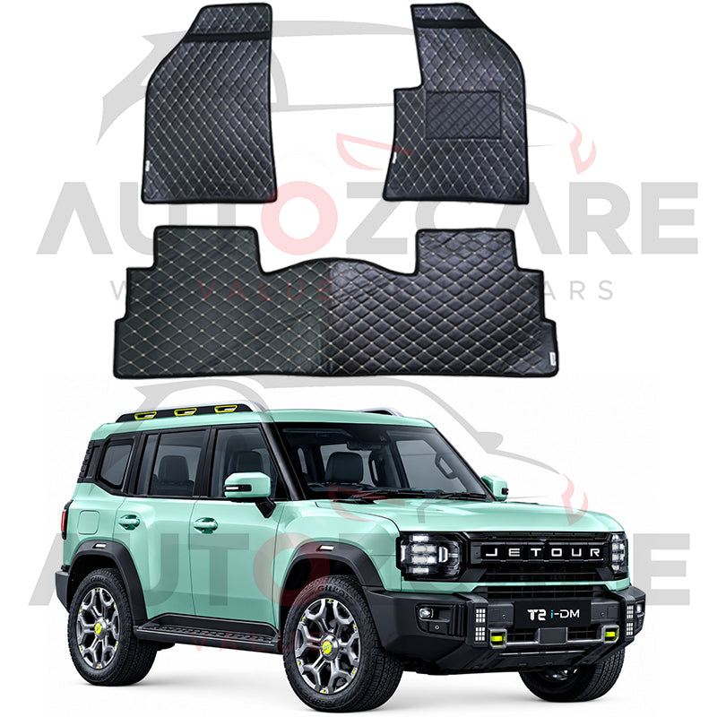Jetour T2 7D Floor Mat (Flat Style) 3PCS - Model 2026