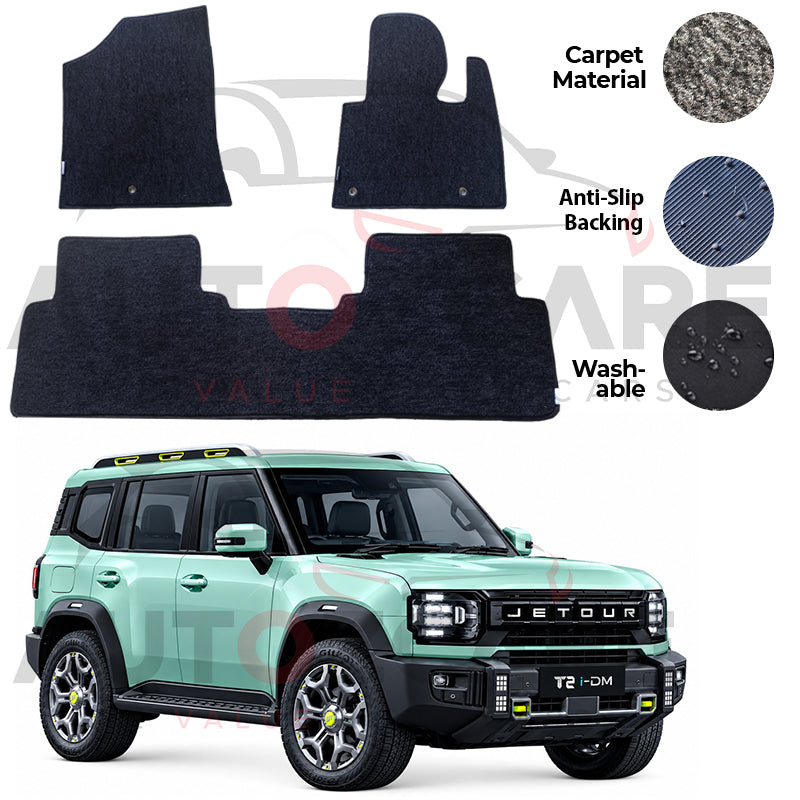 Jetour T2 Genuine Fitting Carpet Floor Mat 3PCS - Model 2026