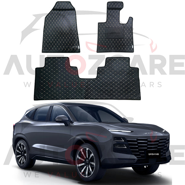 Jetour Dashing 7D Floor Mat (Flat Style) 3PCS - Model 2025