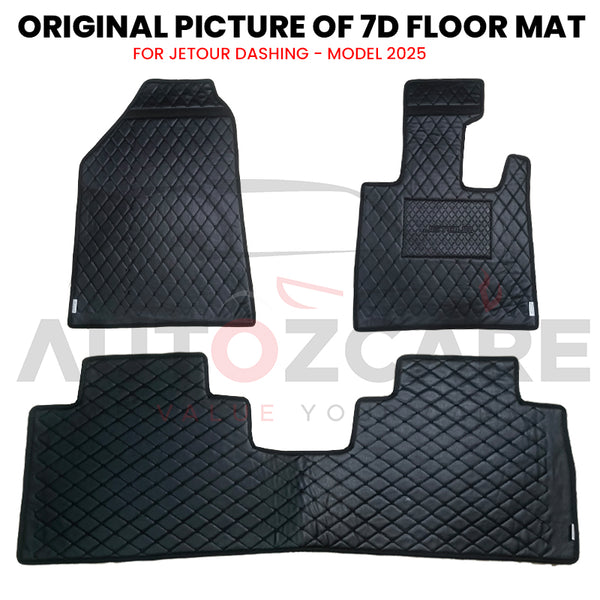 Jetour Dashing 7D Floor Mat ( Flat Style ) 3PCS - Model 2025