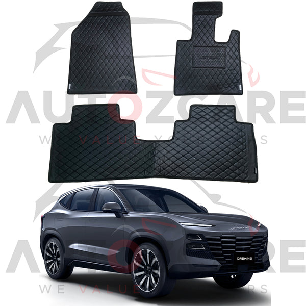Jetour Dashing 7D Floor Mat ( Flat Style ) 3PCS - Model 2025