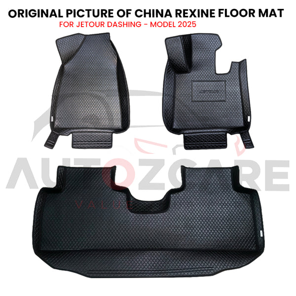 Jetour Dashing China Rexine Floor Mat (Tray Style) 3PCS - Model 2025