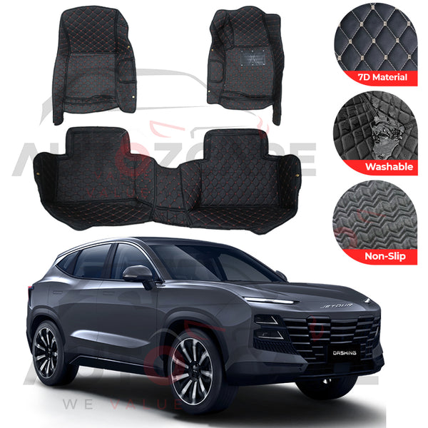 Jetour Dashing 7D Floor Mat (Tray Style) 3PCS - Model 2025