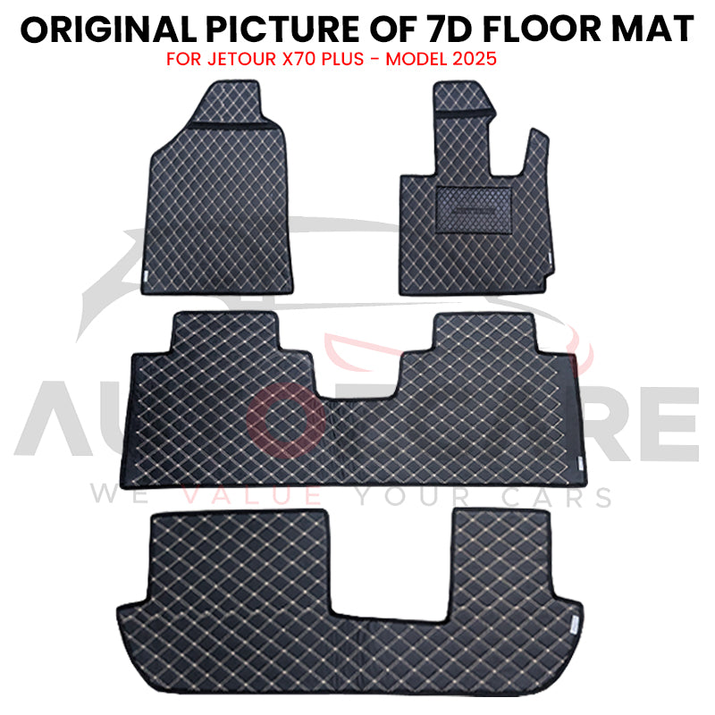 Jetour X70 Plus 7D Floor Mat ( Flat Style ) 4PCS - Model 2025
