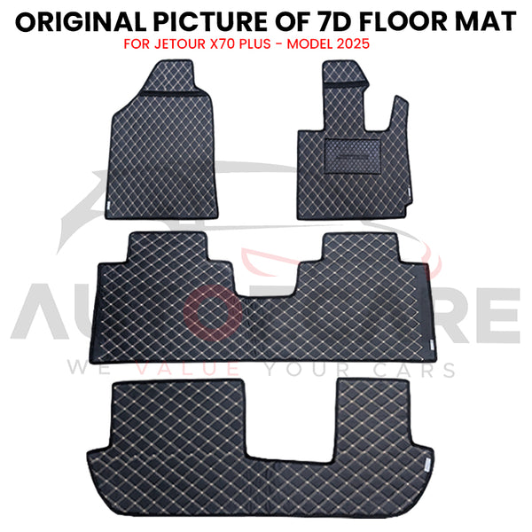 Jetour X70 Plus 7D Floor Mat ( Flat Style ) 4PCS - Model 2025