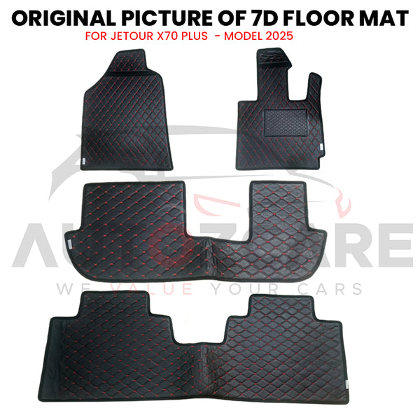 Jetour X70 Plus 7D Floor Mat ( Flat Style ) 4PCS - Model 2025