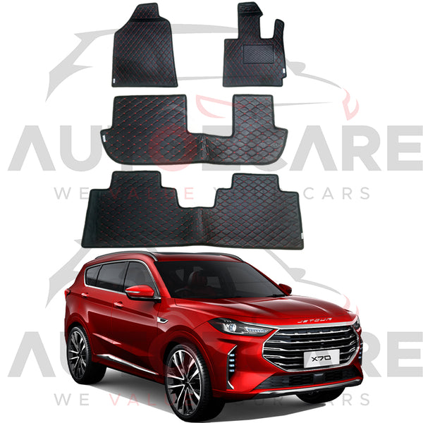 Jetour X70 Plus 7D Floor Mat ( Flat Style ) 4PCS - Model 2025