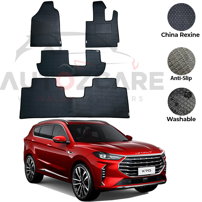 Jetour X70 Plus China Rexine Floor Mat 4PCS - Model 2025