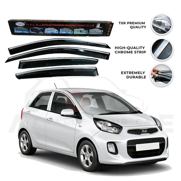 KIA Picanto TRX Air press sun visor with chrome model 2017-2020 - AutozCare Pakistan