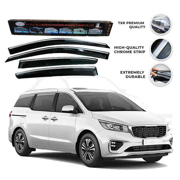 Kia Carnival TXR Air press sun visor with chrome model 2020-2021 - AutozCare Pakistan