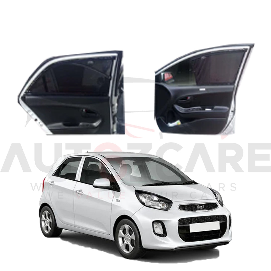 Kia Picanto 2nd Customize Car Curtain | Slidable Curtain Model 2019 - 2024