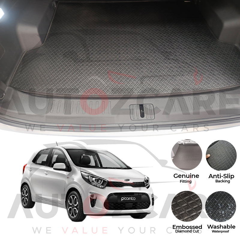 Kia Picanto China Rexine Custom-Size Trunk Mat - Model 2019-2025