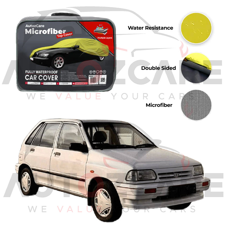 Kia Pride Microfiber Car Top Cover - 1987-2002