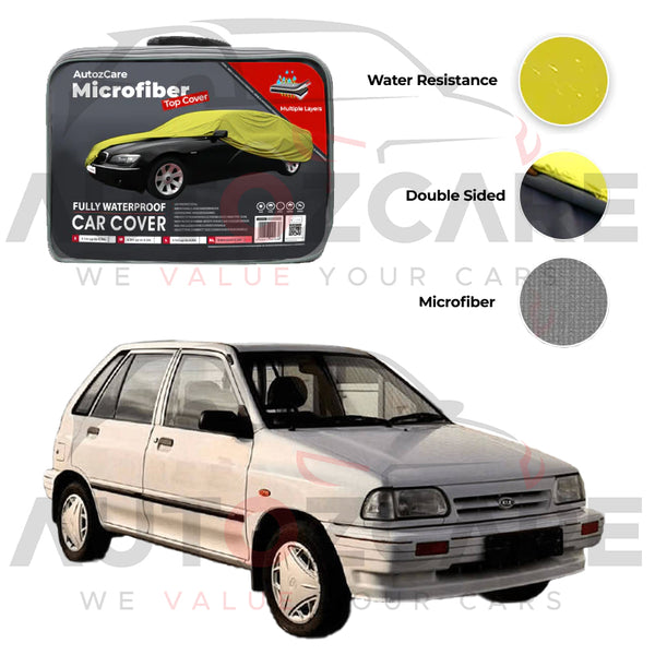 Kia Pride Microfiber Car Top Cover - 1987-2002