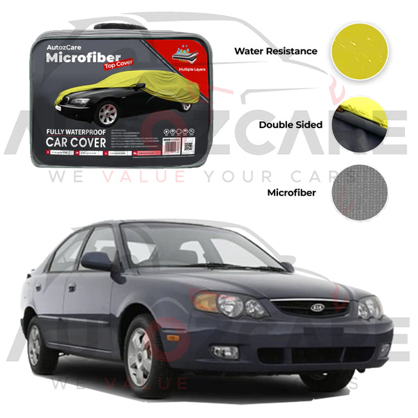 Kia Spectra wing Microfiber Car Top Cover - 2000