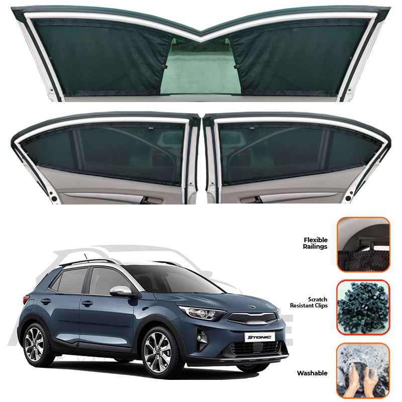 Kia Stonic Custom Car Sliding Curtains - Model 2021-2025