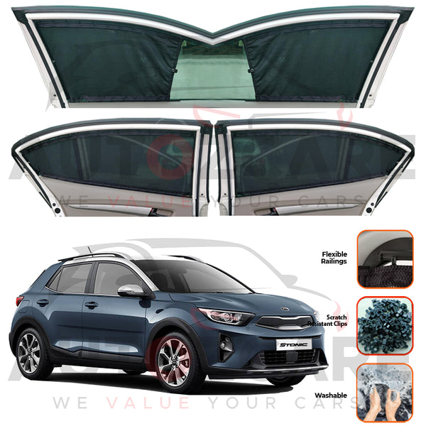 Kia Stonic Custom Car Sliding Curtains - Model 2021-2025