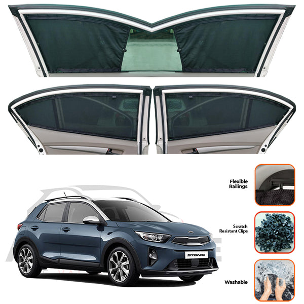 Kia Stonic Custom Car Sliding Curtains - Model 2021-2025
