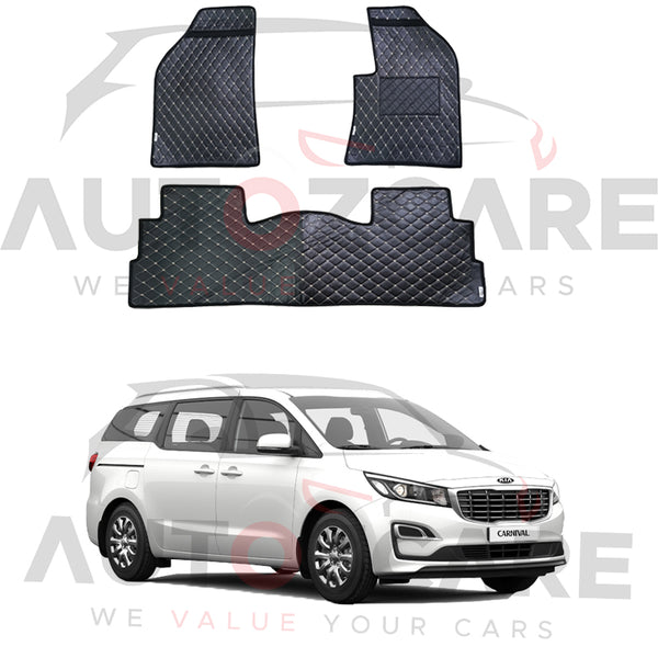 Kia Grand Carnival 7D Floor Mat ( Flat Style ) 6PCS - Model 2018-2020