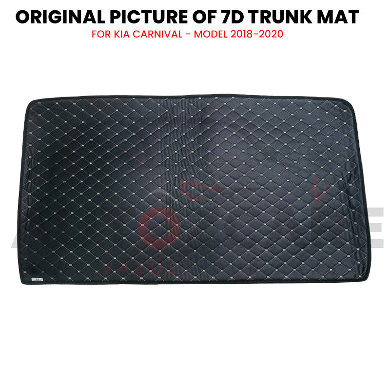 Kia Grand Carnival 7D Custom Car Trunk Mat - Model 2018-2020
