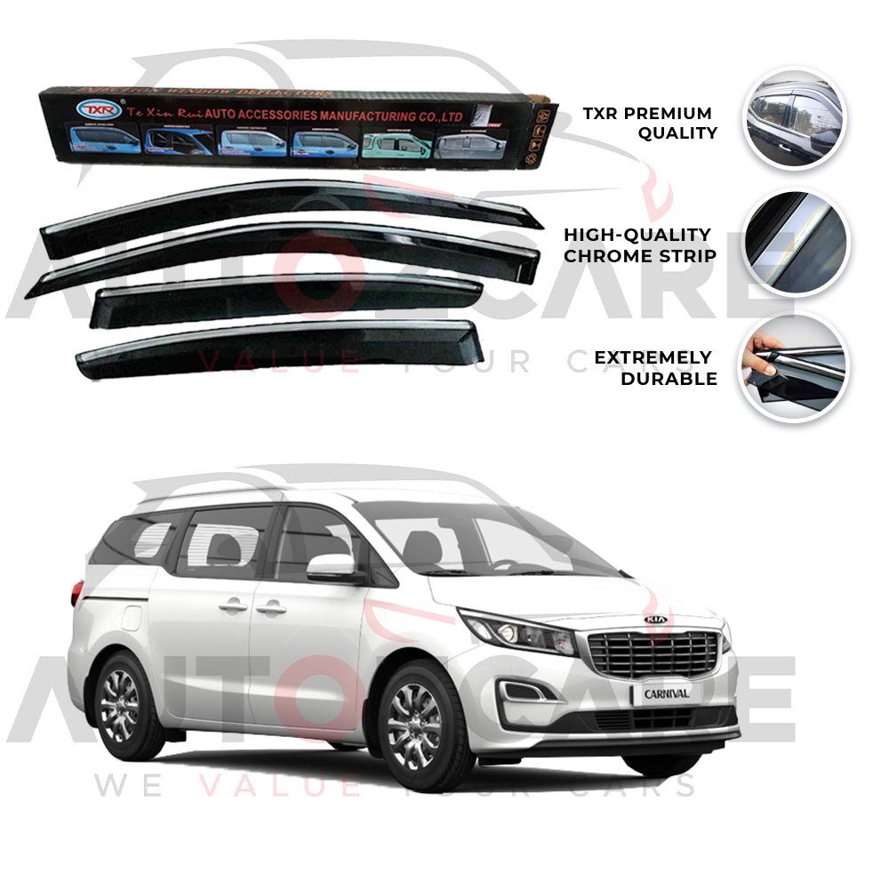 Kia Grand Carnival TXR Air press sun visor with chrome - Model 2018-2020