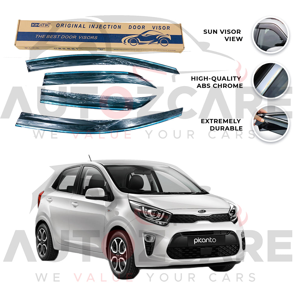 KIA Picanto Air press sun visor with chrome - Model 2019-2025