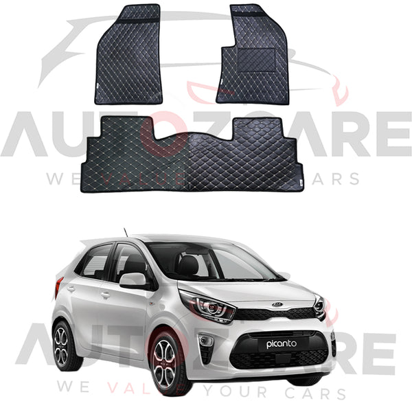 Kia Picanto Floor Mats (Flat Style) 3PCS - Model 2019-2025