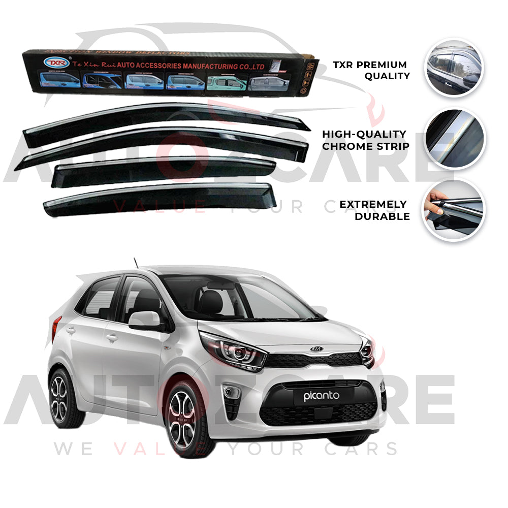 KIA Picanto TRX Air press sun visor with chrome - Model 2019-2025