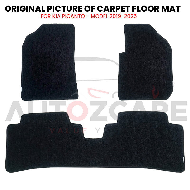 Kia Picanto Fitting Carpet Floor Mat 3PCS - Model 2019-2025