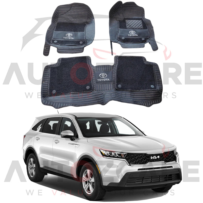 Kia Sorento 10D Floor Mat - 5PCS - Model 2021-2024