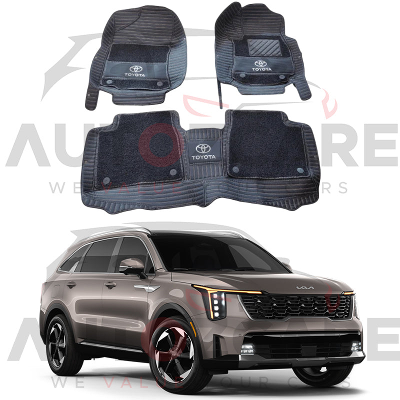 Kia Sorento 10D Floor Mat - 5PCS - Model 2025