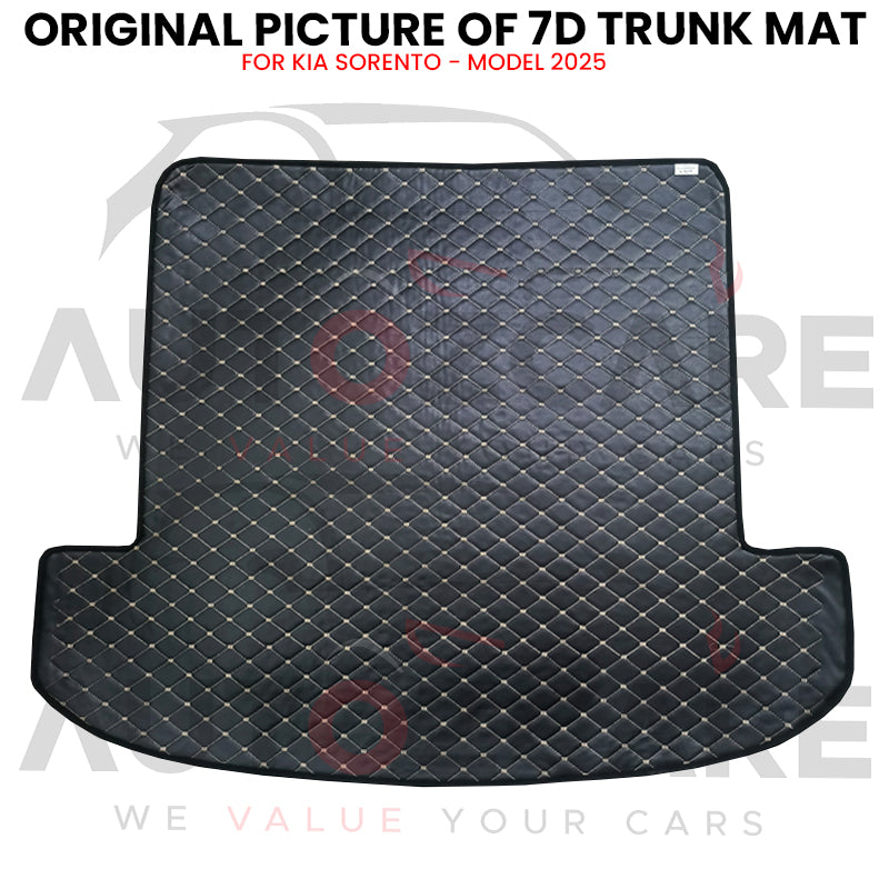 Kia Sorento 7D Custom Car Trunk Mat - Model 2025