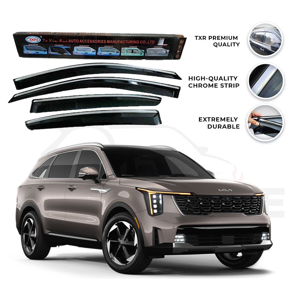 Kia Sorento TXR Air press sun visor with chrome - Model 2025