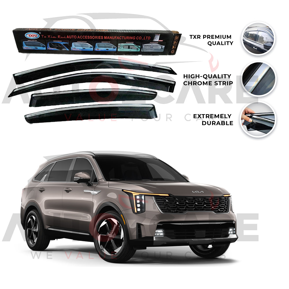 Kia Sorento TXR Air press sun visor with chrome - Model 2025