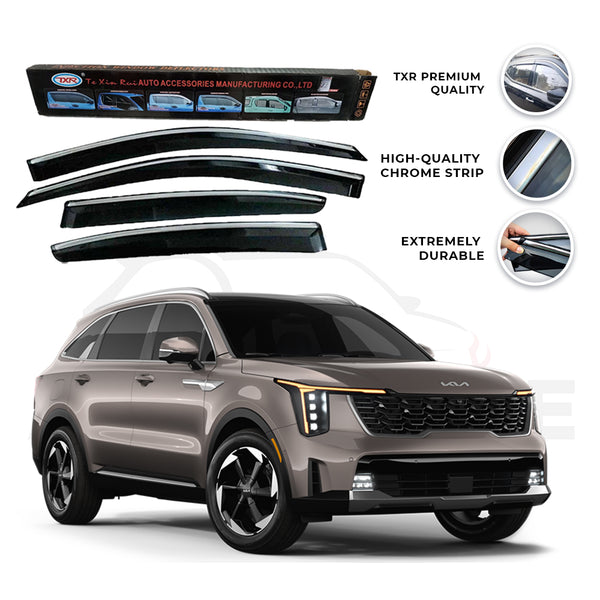 Kia Sorento TXR Air press sun visor with chrome - Model 2025