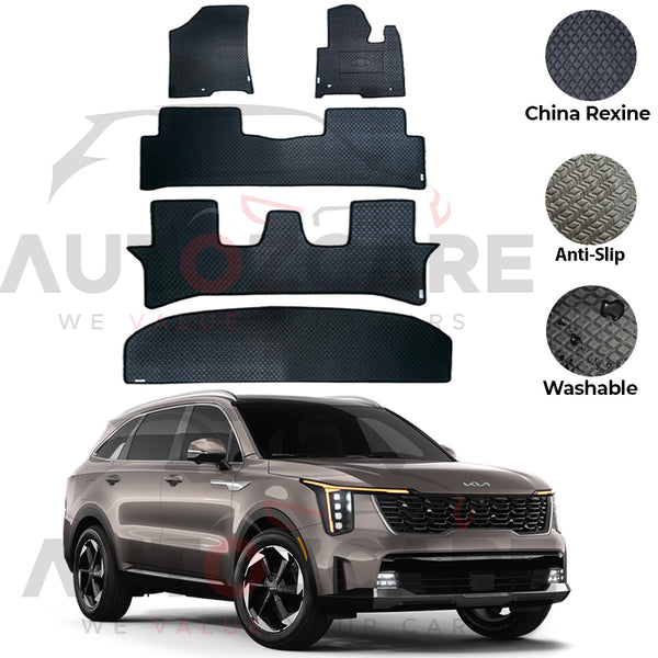 Kia Sorento China Rexine Floor Mat 5PCS - Model 2025