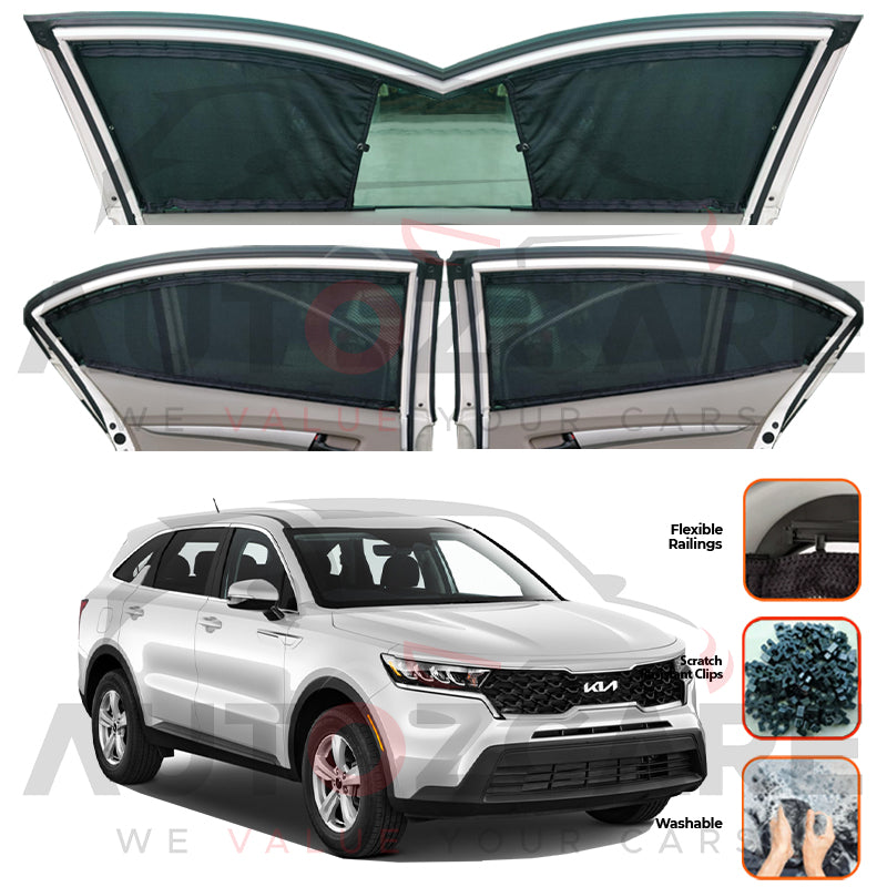 Kia Sorento Custom Car Sliding Curtains - Model 2021-2024